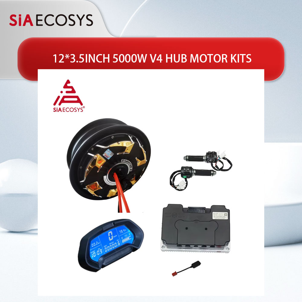 5000W Hub Motor Kit 72V - Moteur QS 12x3.5 pouces 5000W V4