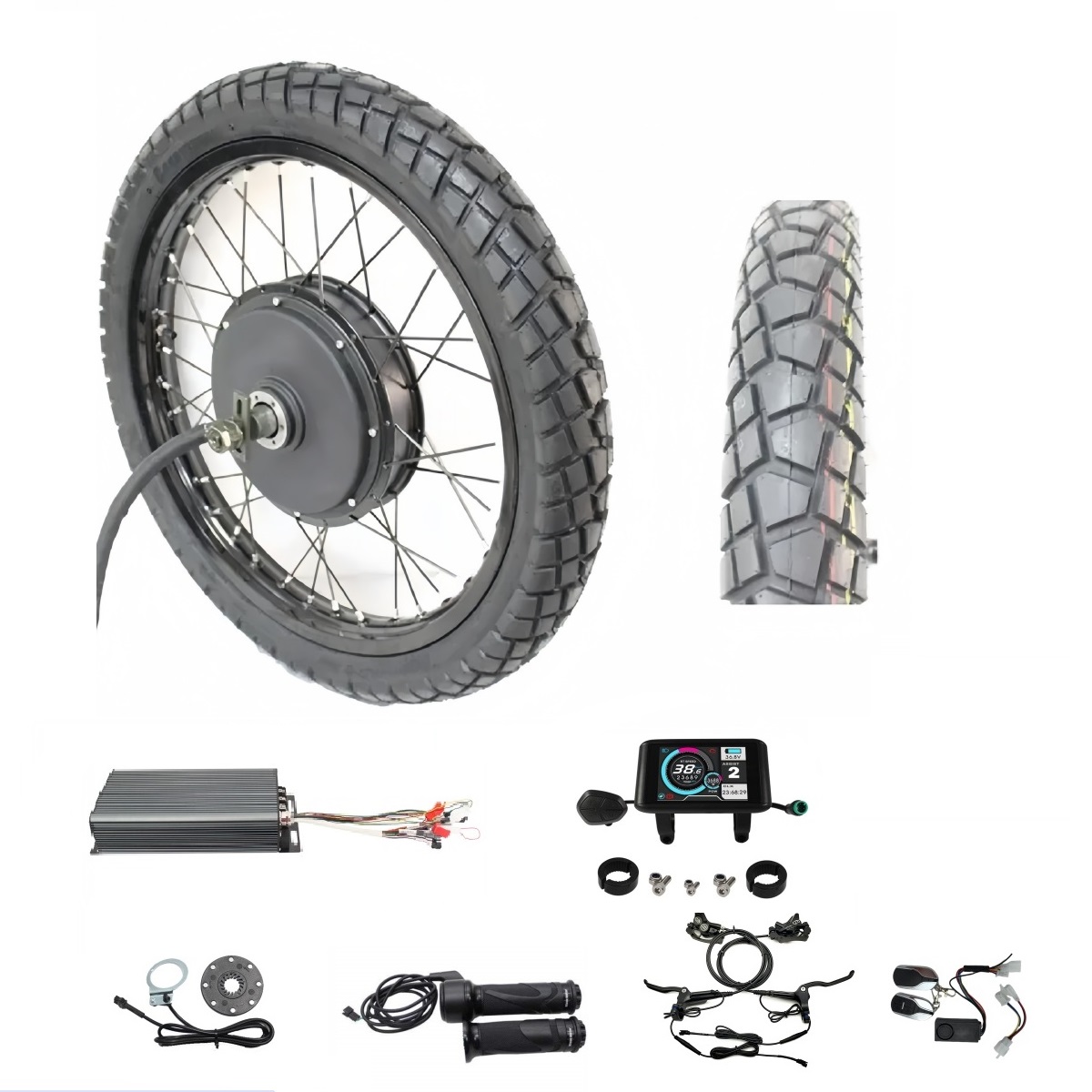 Kit de Conversion de roue arri - 72V 8000W Brushless Hub Motor avis et prix