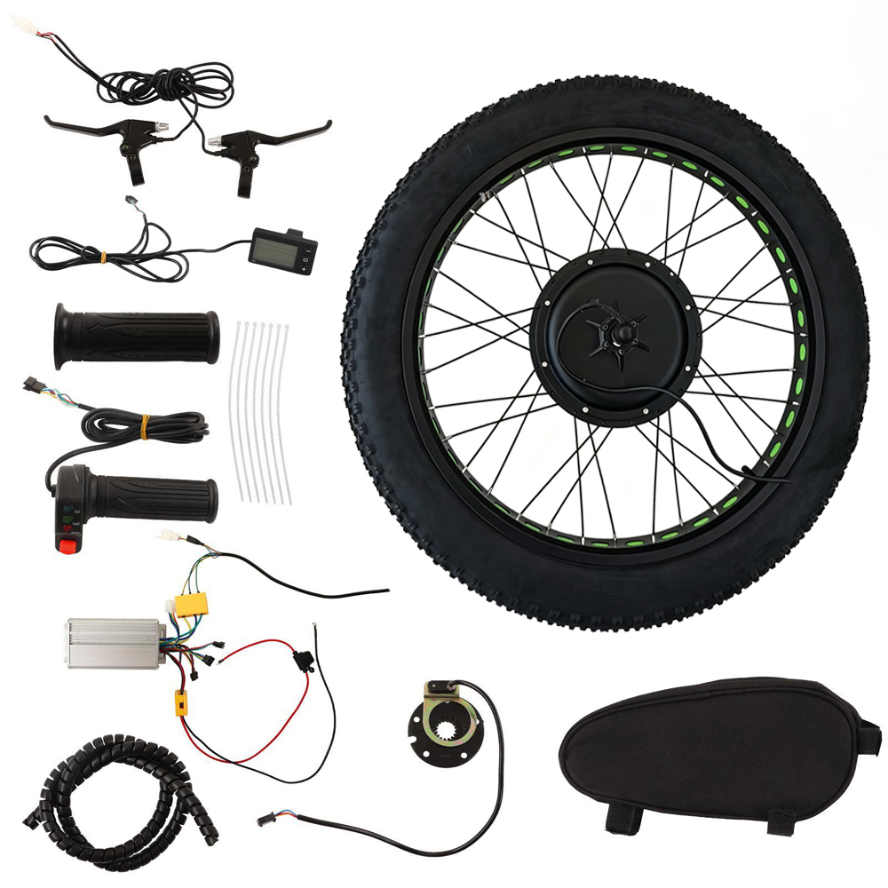 Kit de conversion de roue avan - Fat Tire Electric Bike Conversion Kit 1500W avis et prix